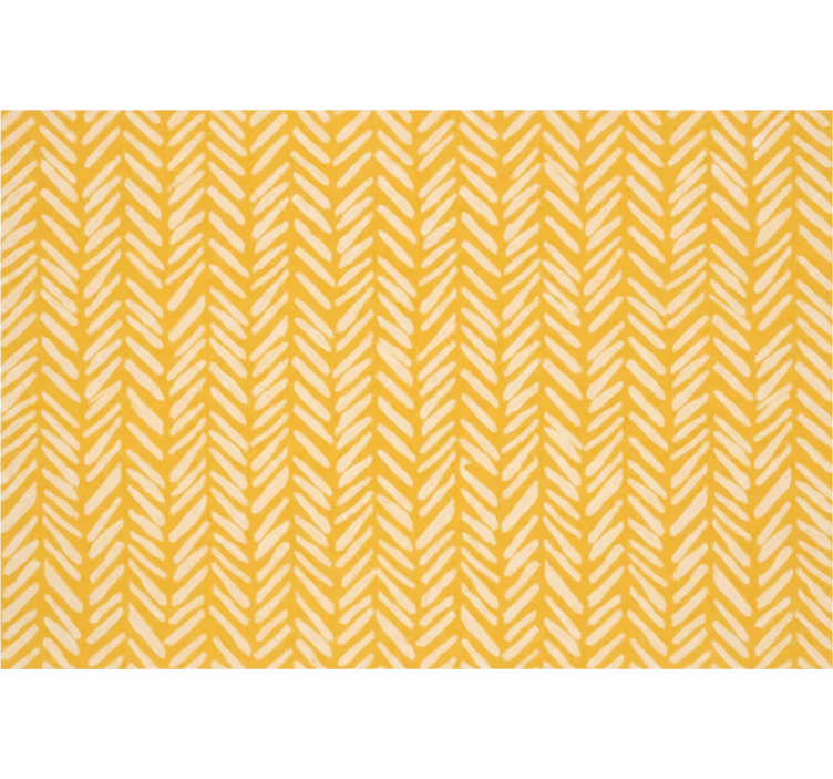 Papel pintado salón zigzag amarillo herringbone - TenVinilo