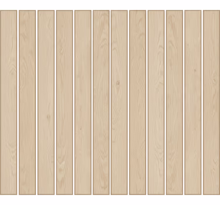 Papel pintado salón listones de roble claro - TenVinilo