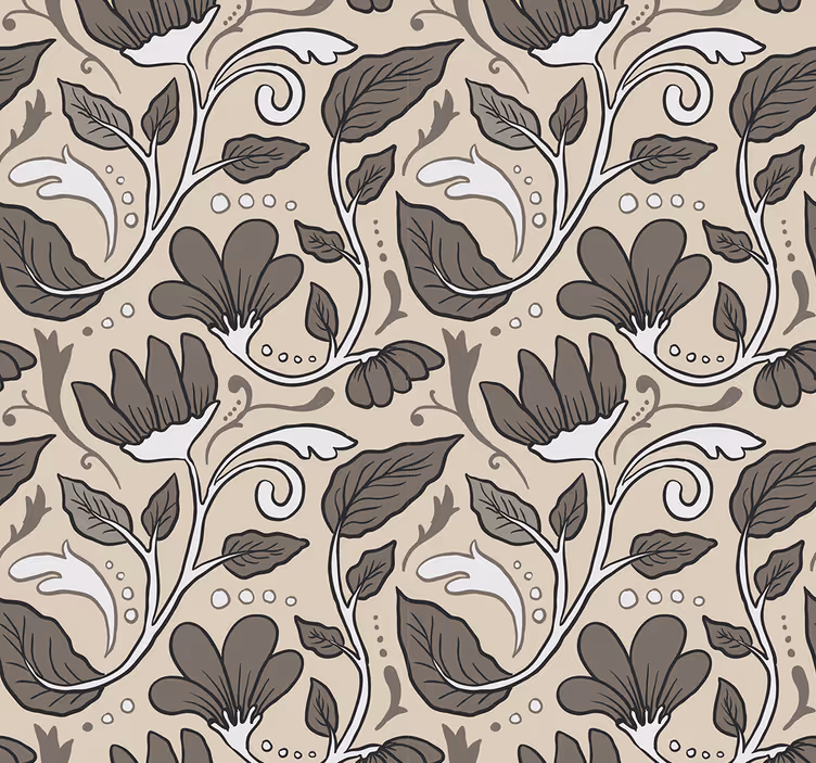 Papel pintado dormitorio flores vintage - TenVinilo
