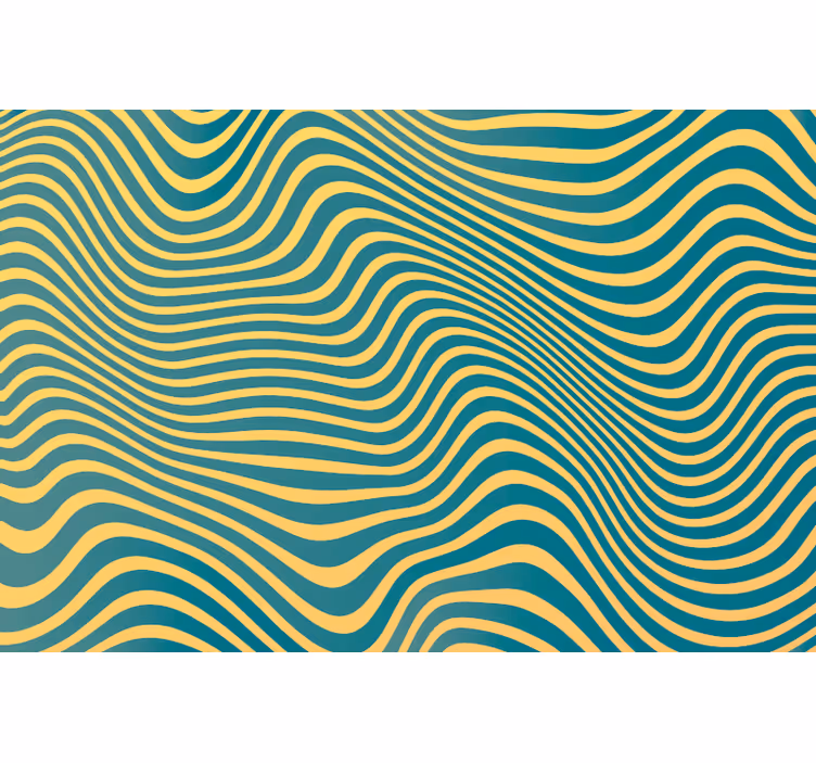 Papel pintado dormitorio líneas retro - TenVinilo