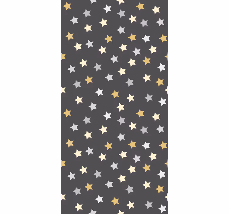 Papel pintado dormitorio estrellas doradas kallax - TenVinilo