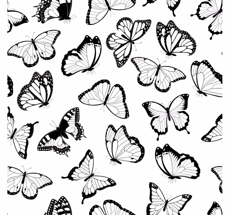 Papel pintado dormitorio tipos de mariposas kallax - TenVinilo