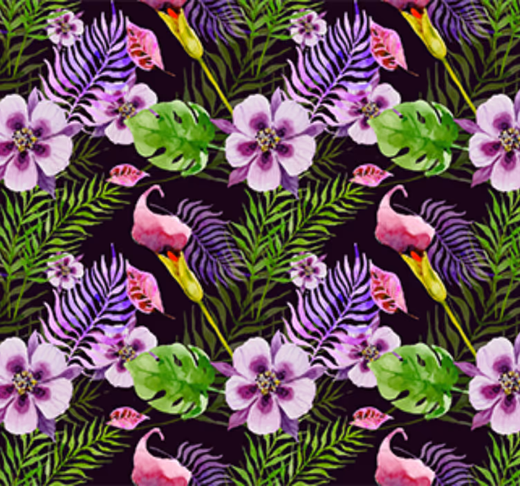 Papel pintado ornamental vinilo ikea selva tropical - TenVinilo