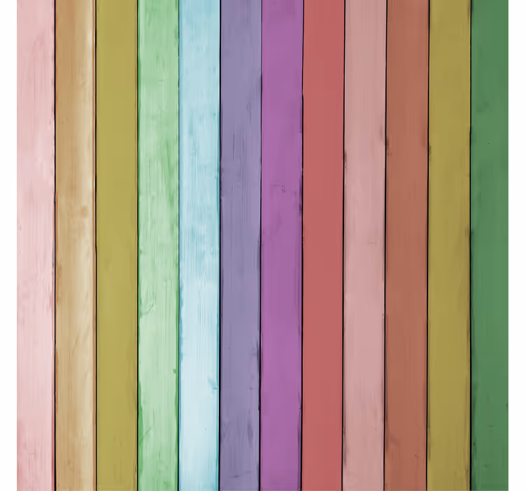 Papel pintado ornamental tablones de madera clara - TenVinilo