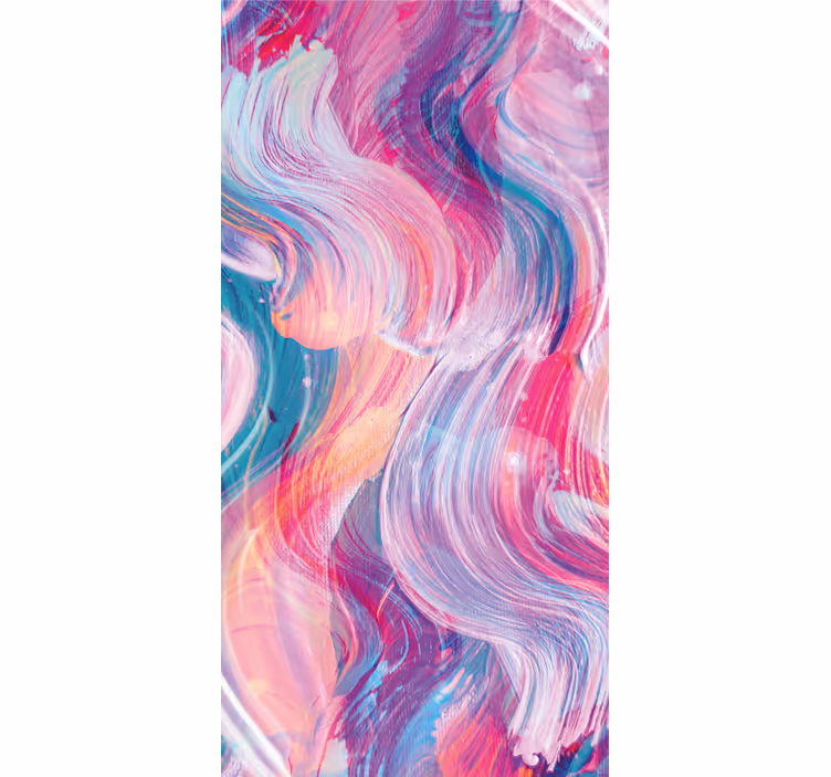 Papel pintado ornamental trazos de pintura colorida - TenVinilo