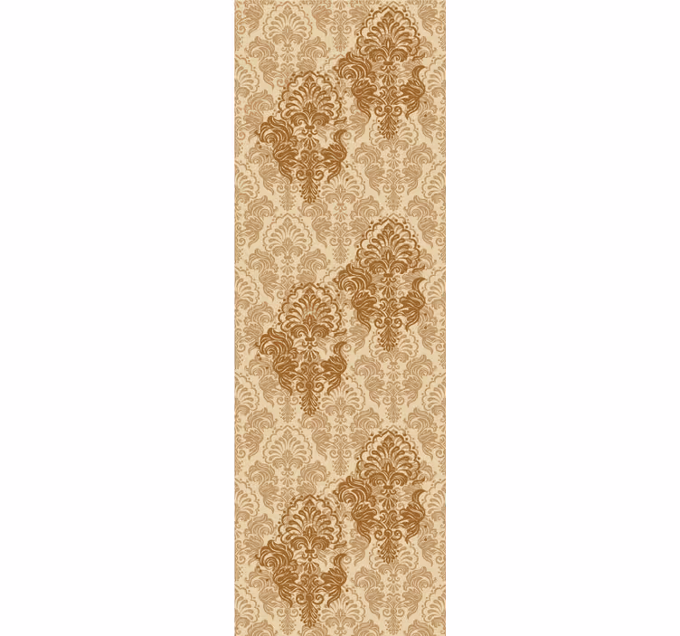 Papel pintado ornamental patrón antiguo de colores cálidos - TenVinilo