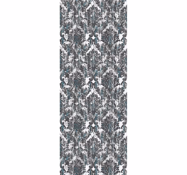 Papel pintado ornamental en tonos grises antiguos - TenVinilo