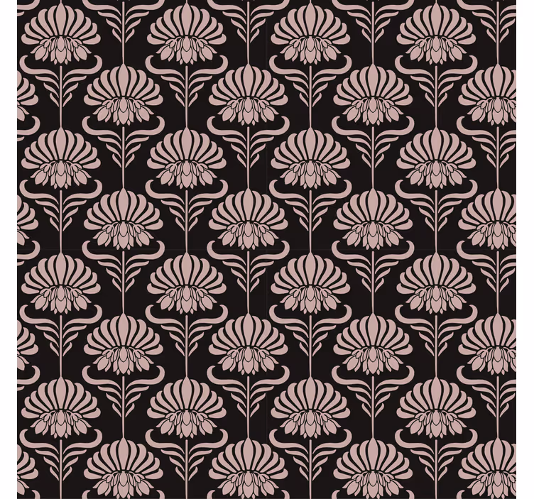 Papel pintado barroco motivos de art nouveau - TenVinilo