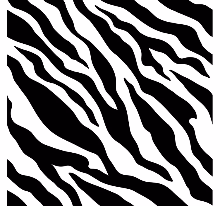 Papel pintado ornamental motivo rayas de cebra - TenVinilo