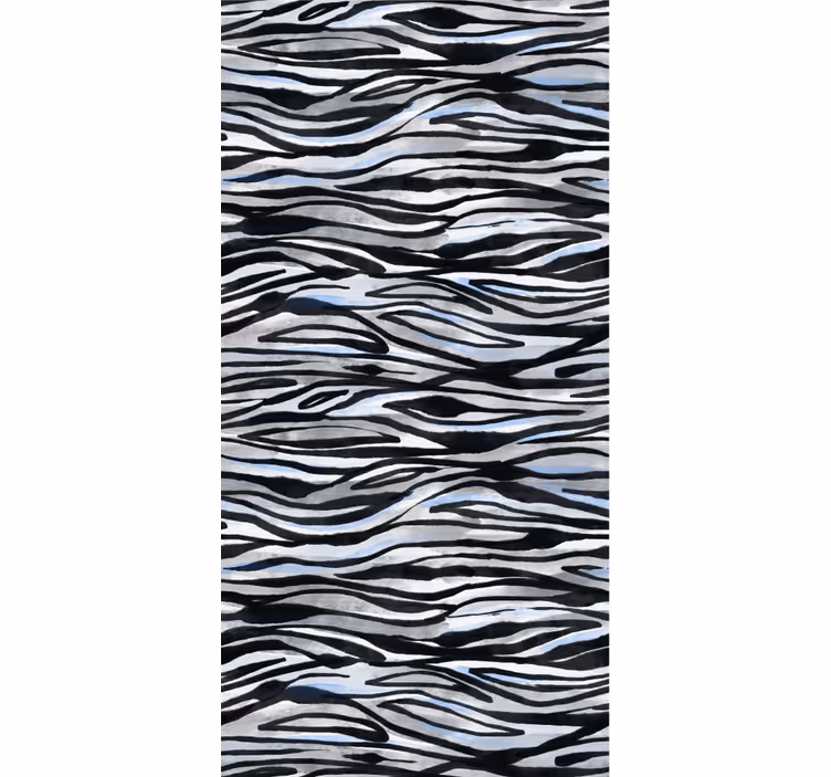 Papel pintado ornamental patrón de cebra - TenVinilo
