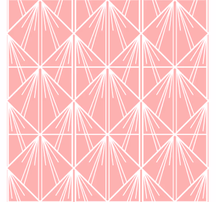 Papel pintado ornamental diseño geométrico - TenVinilo