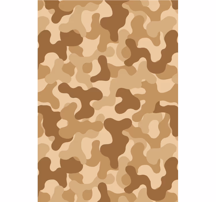 Papel pintado ornamental motivo camuflaje abstracto - TenVinilo