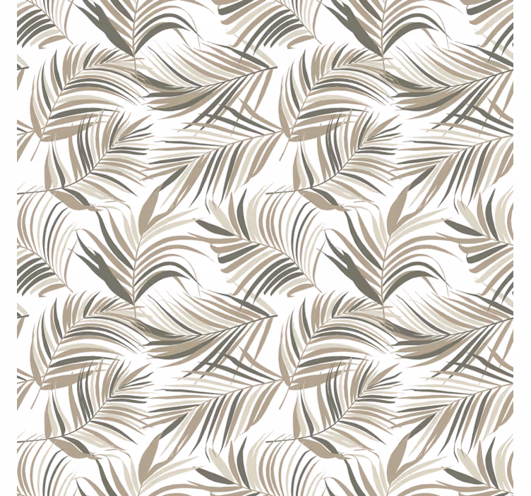 Papel pintado ornamental motivos de hojas sofisticadas - TenVinilo