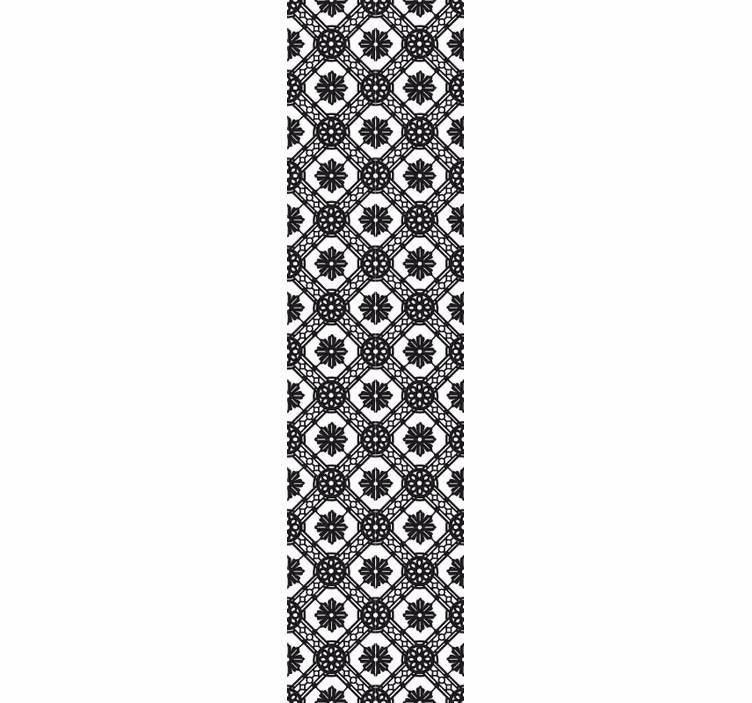 Papel pintado ornamental composición floral intrincada - TenVinilo