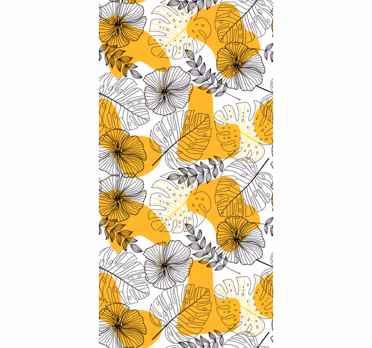 Papel pintado texturas diseño floral kallax - TenVinilo