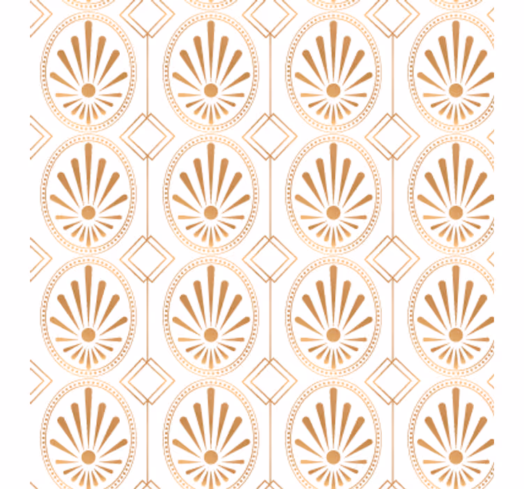 Papel pintado texturas arte moderno blanco y dorado - TenVinilo