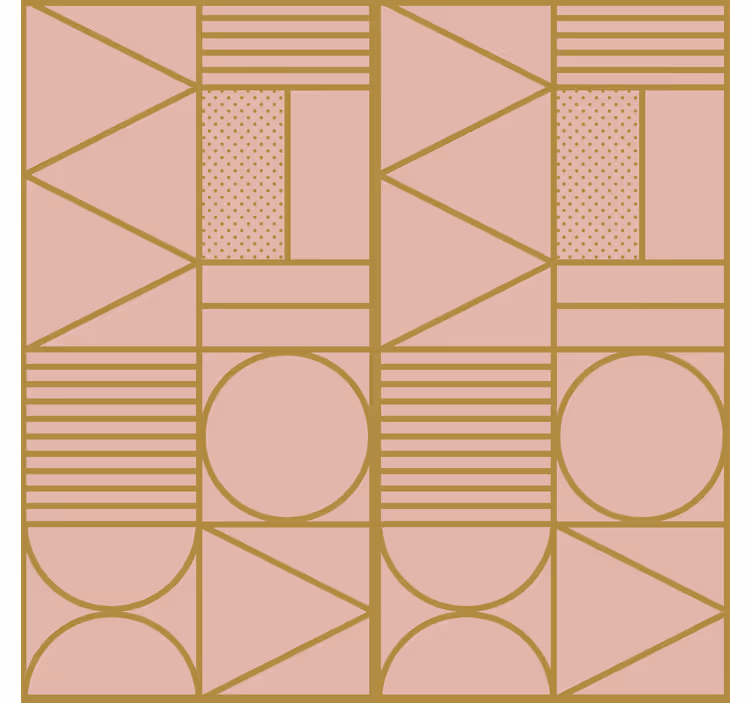 Papel pintado texturas bloque oro y rosa - TenVinilo