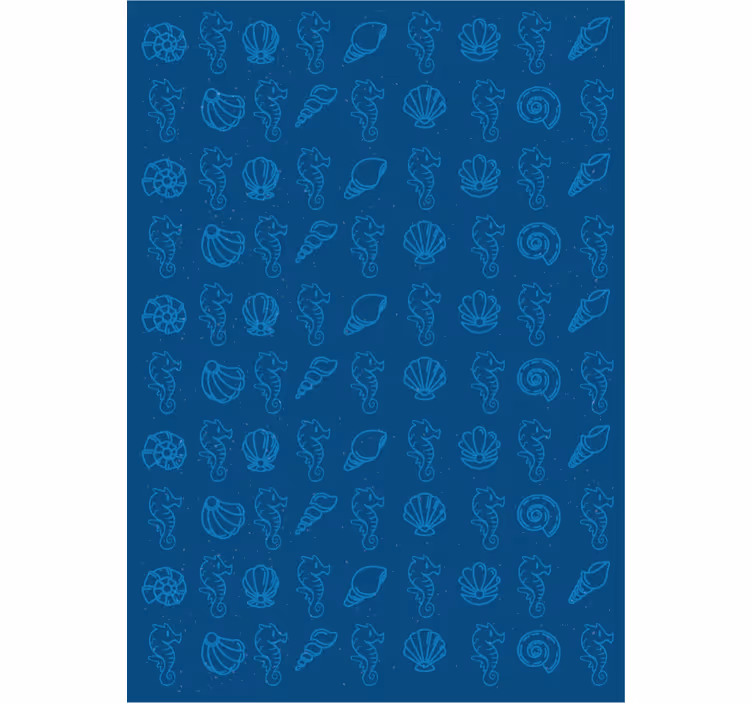 Papel pintado animal motivos marinos ilustrados - TenVinilo