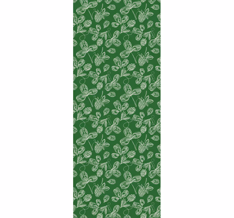 Papel pintado dormitorio rama de magnolia verde - TenVinilo