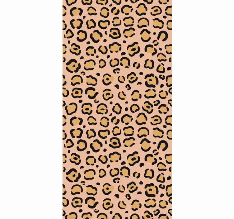 Papel pintado dormitorio leopardo pastel colorido - TenVinilo