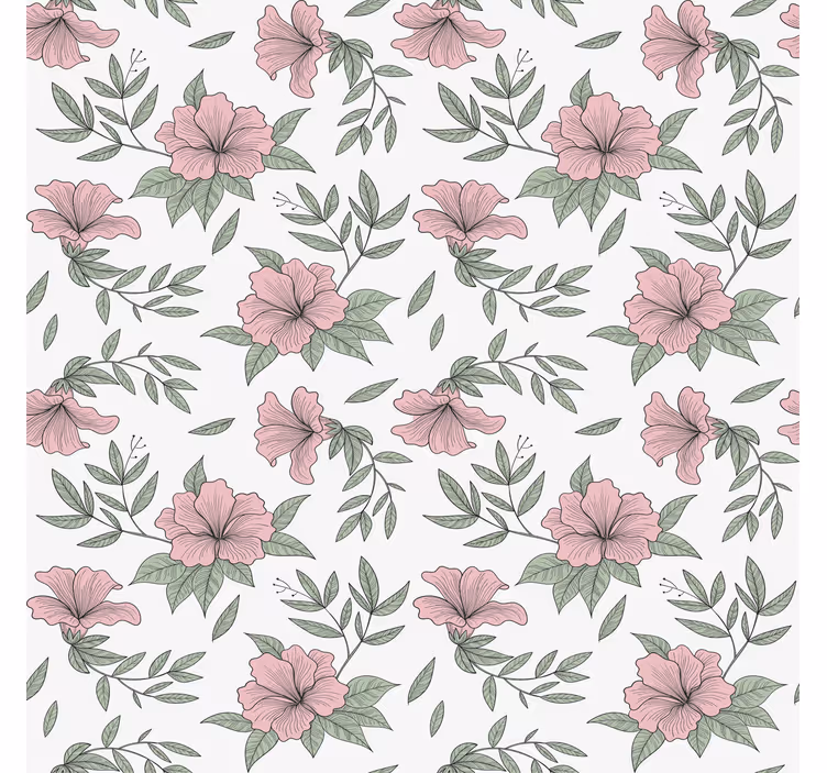 Papel pintado dormitorio acabado floral - TenVinilo