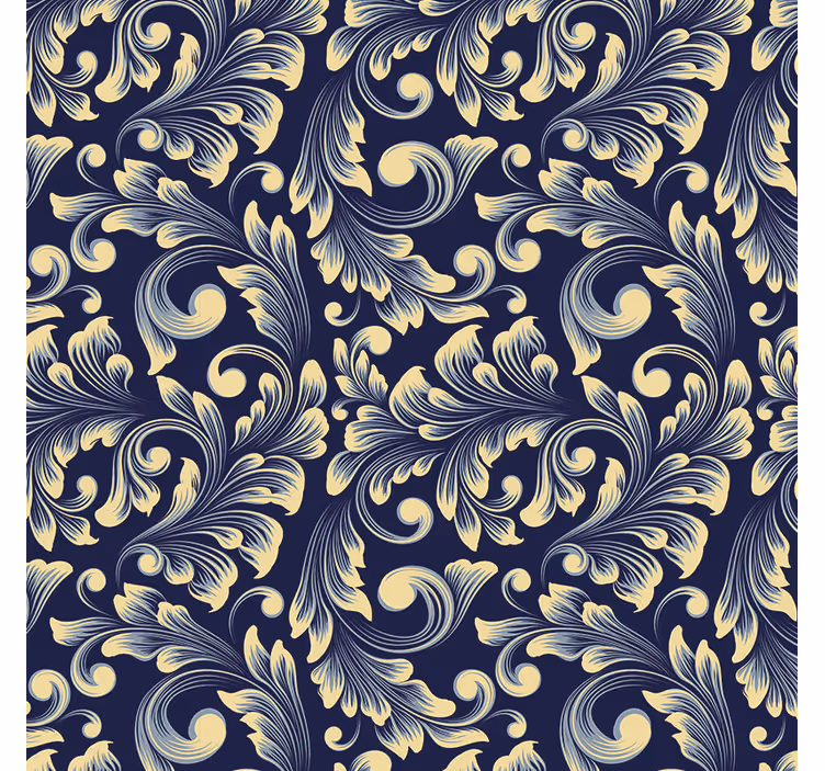 Papel pintado dormitorio diseño botánico dorado - TenVinilo