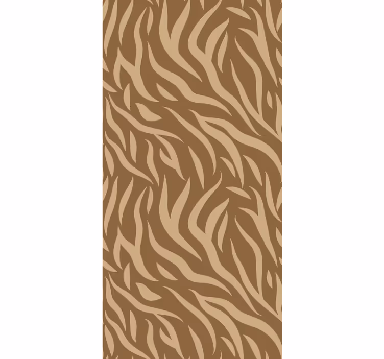 Papel pintado texturas piel de tigre marrón y beige - TenVinilo