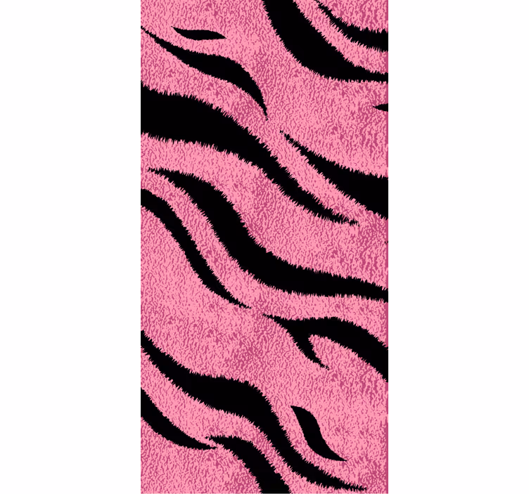 Papel pintado animal piel de tigre rosa - TenVinilo