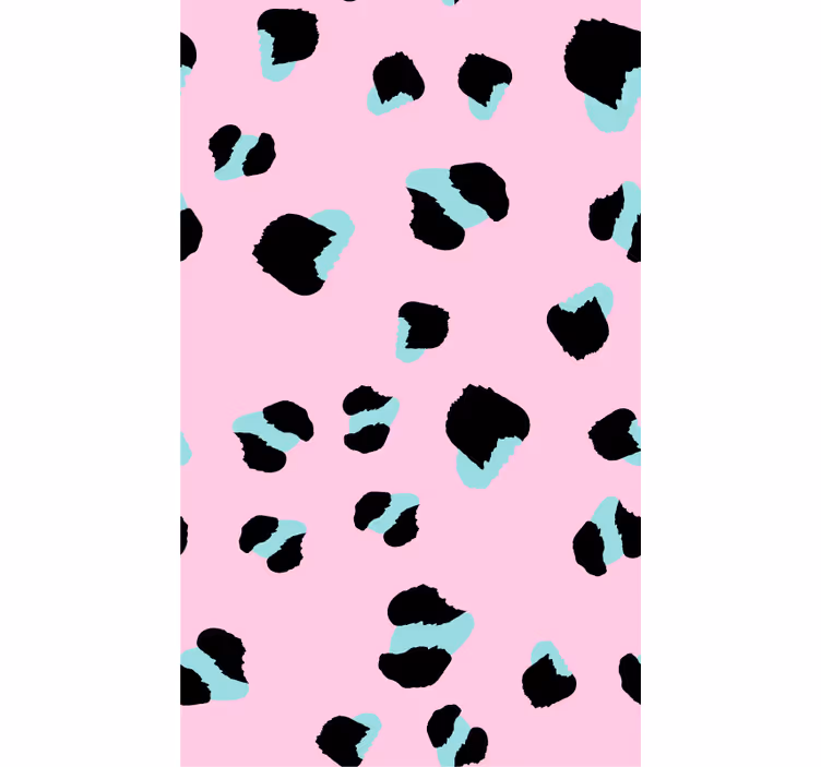 Papel pintado animal leopardo rosa - TenVinilo