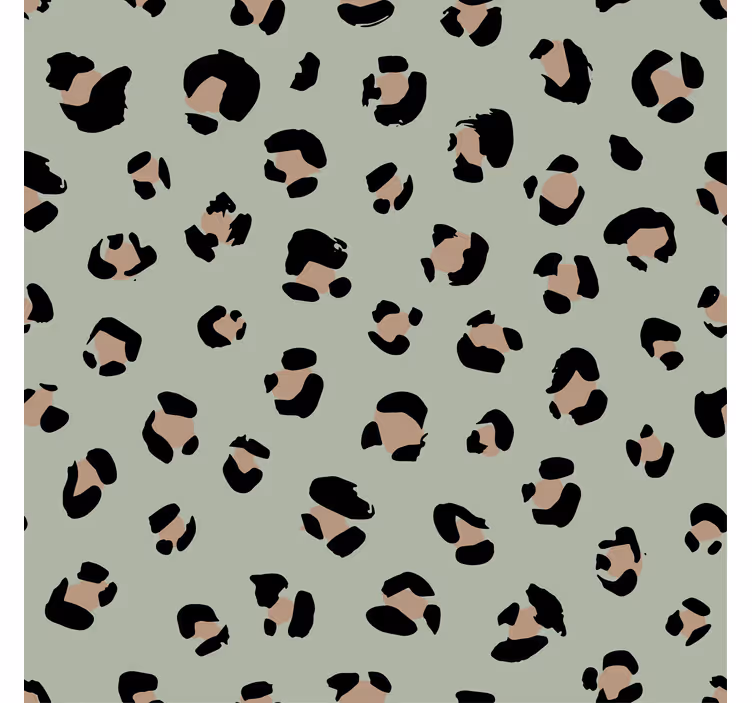 Papel pintado animal estampado de leopardo acuarelado - TenVinilo