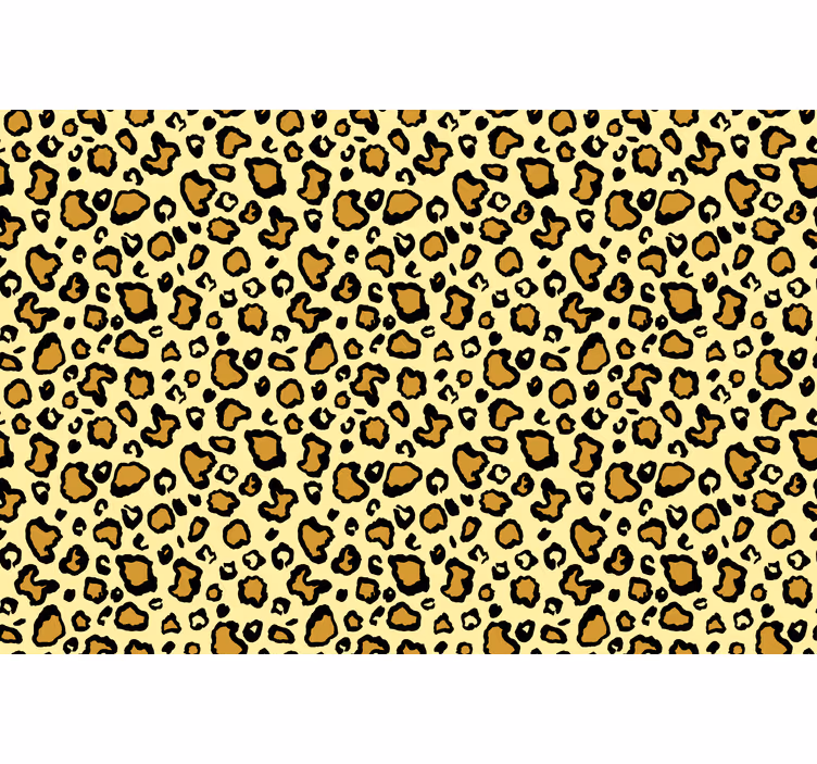 Papel pintado animal patrón de leopardo amarillo - TenVinilo