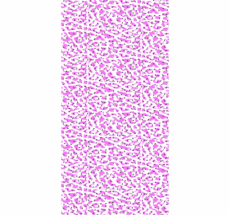 Papel pintado animal patrón de leopardo fucsia - TenVinilo