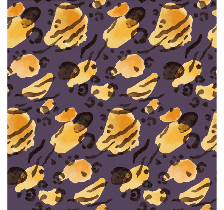 Papel pintado animal manchas de tigre aquarella - TenVinilo