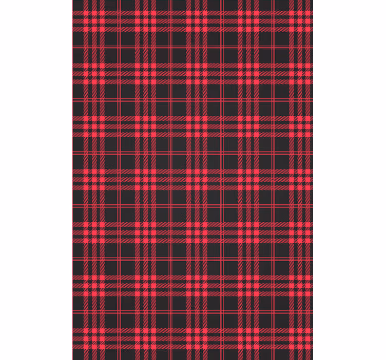 Papel pintado navidad patrón de tartan navideño - TenVinilo