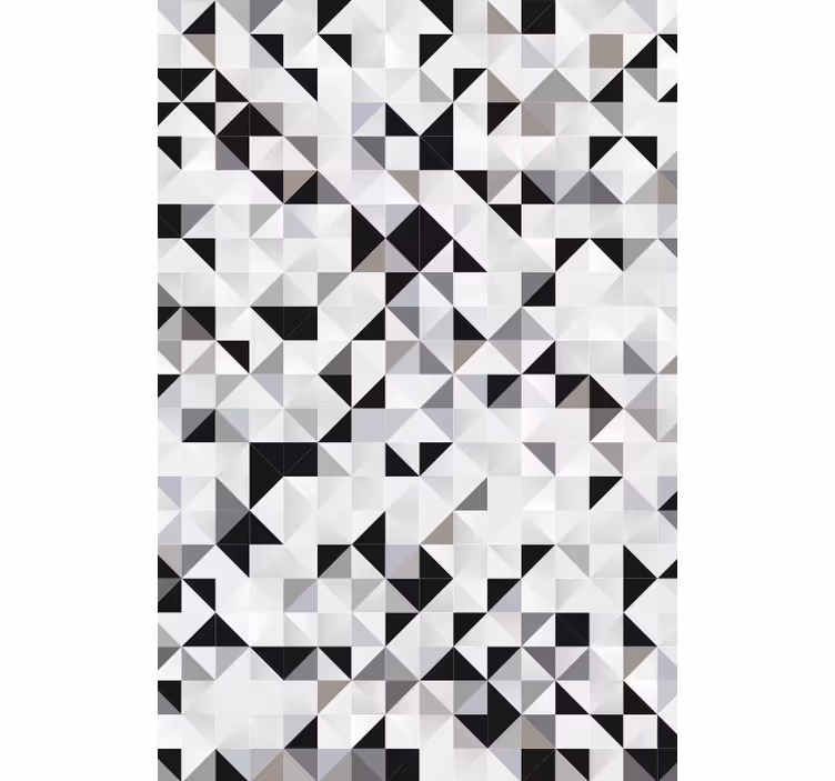 Papel pintado oficina mosaico de triángulos grises - TenVinilo