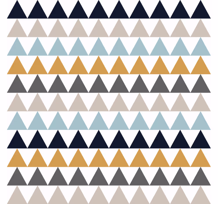 Papel pintado oficina triángulos nórdicos sobrios - TenVinilo