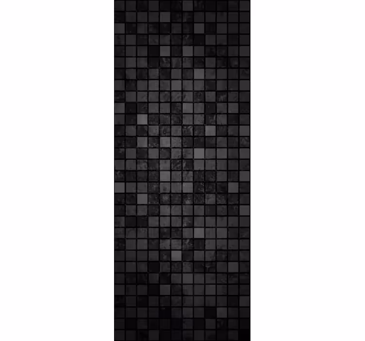 Papel pintado oficina cuadrados negros - TenVinilo