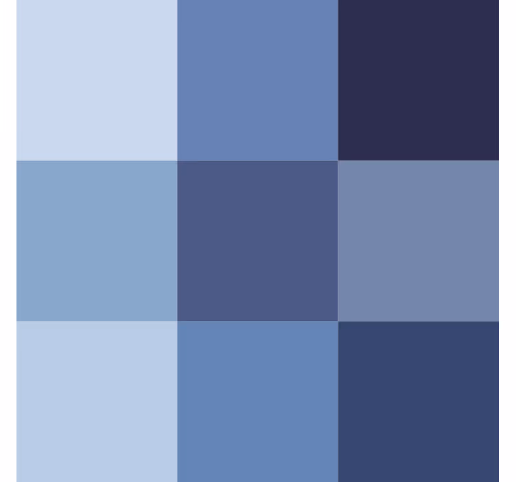 Papel pintado oficina azulejo moderno azul - TenVinilo