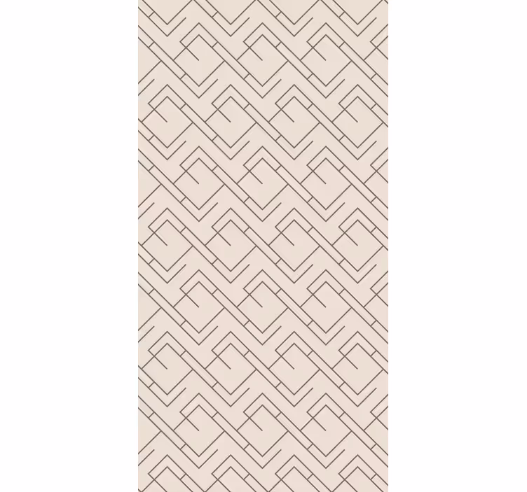 Papel pintado pasillos diseño laberinto geométrico - TenVinilo
