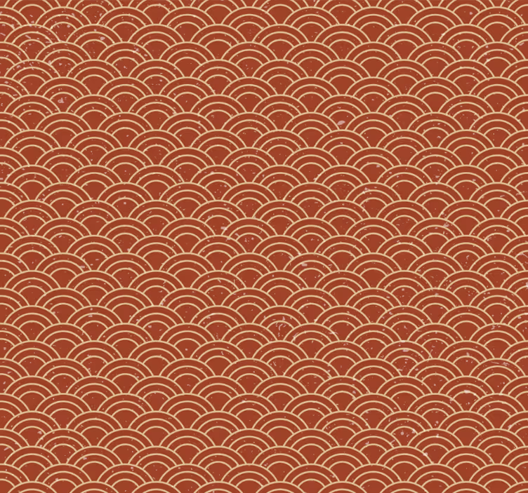 Papel pintado pasillos ola japonesa estilo vintage - TenVinilo