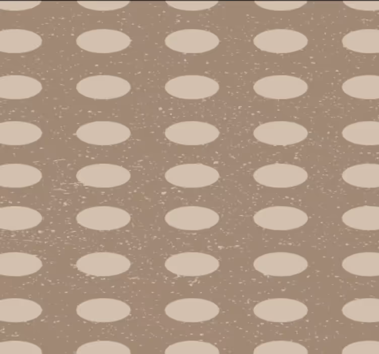 Papel pintado pasillos patrón de círculos marrones - TenVinilo
