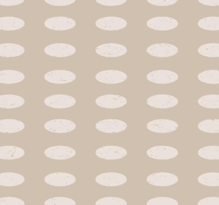Papel pintado pasillos patrón geométrico círculos blancos - TenVinilo