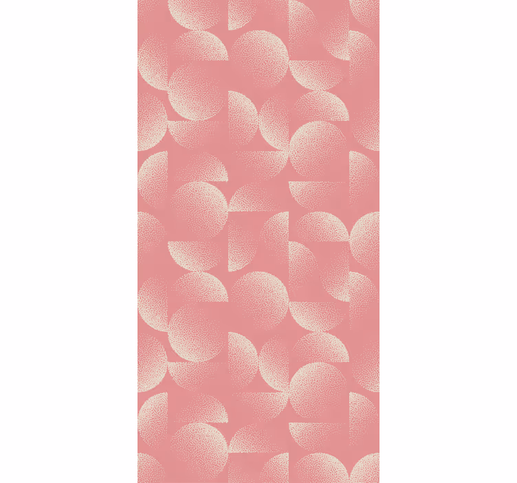 Papel pintado comedor semicírculos pastel - TenVinilo