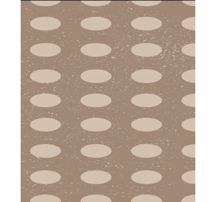 Papel pintado comedor patrón de círculos marrones - TenVinilo