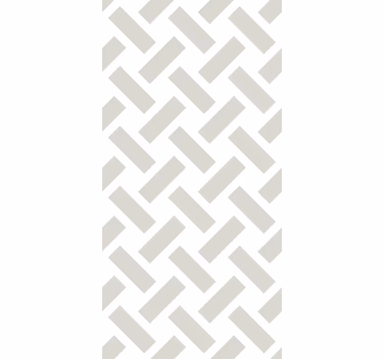 Papel pintado comedor patrón geométrico blanco cuadrado - TenVinilo