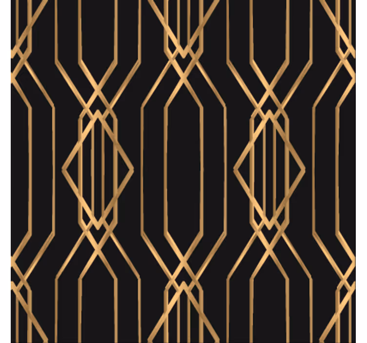 Papel pintado comedor elegancia art deco - TenVinilo