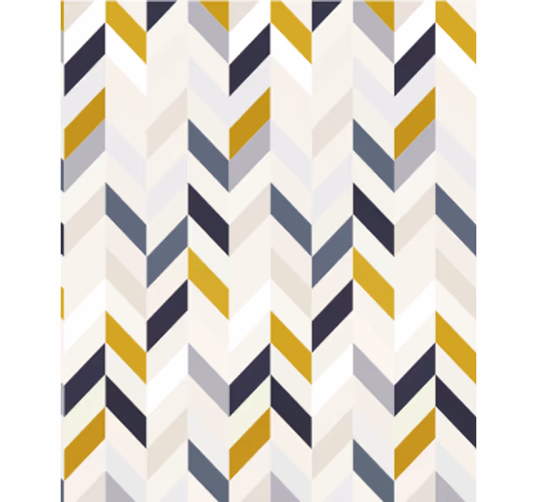 Papel pintado comedor patrón chevron zigzag - TenVinilo