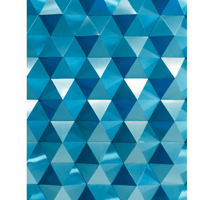 Papel pintado geométrico en mosaico triangular - TenVinilo