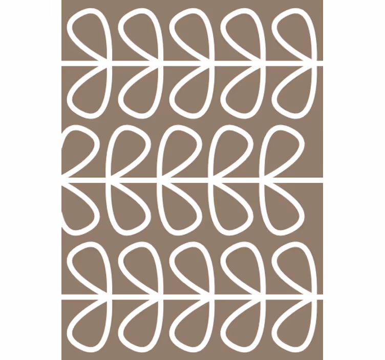Papel pintado geométrico patrón de bucles geométricos - TenVinilo