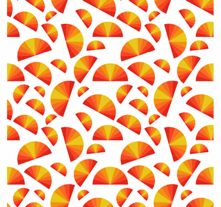 Papel pintado geométrico con motivos circulares - TenVinilo
